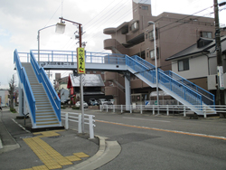 名古屋市天白区　横断歩道橋塗装